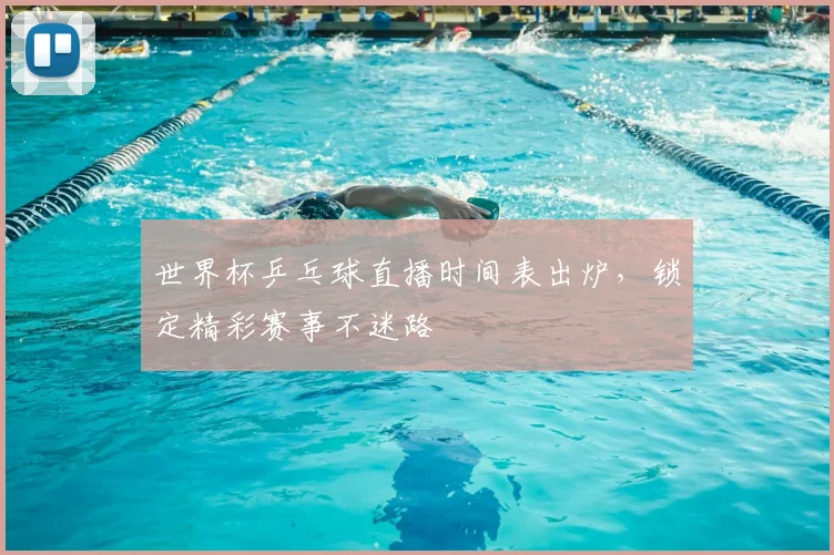 世界杯乒乓球直播时间表出炉，锁定精彩赛事不迷路